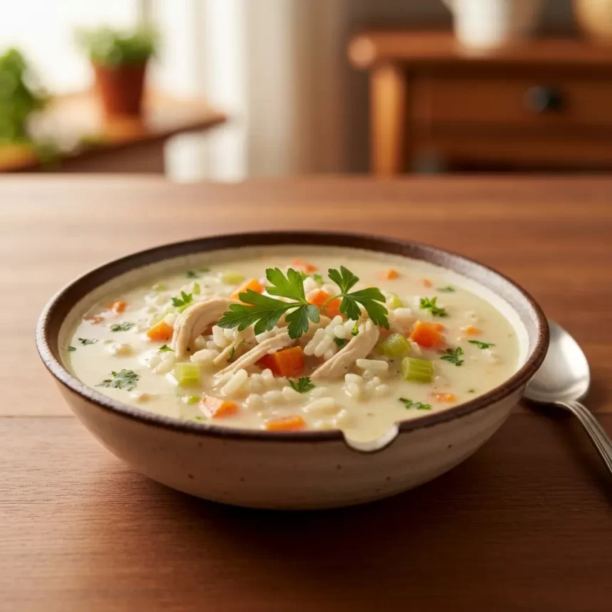 Cozy Up with This Creamy Chicken and Rice Soup Recipe