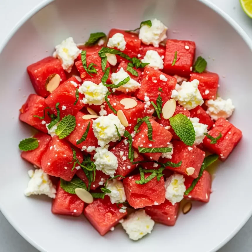 Refreshing Watermelon & Feta Salad with Mint: A Flavor Fusion