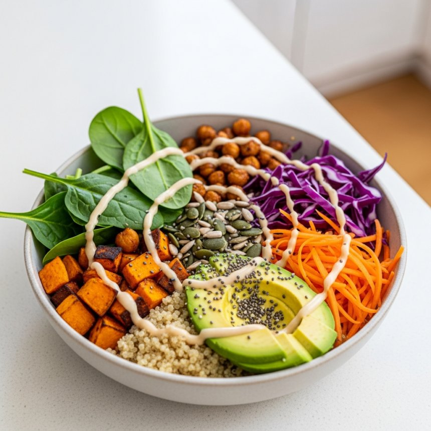 Boost Your Health with Colorful Vegan Superfood Grain Bowls