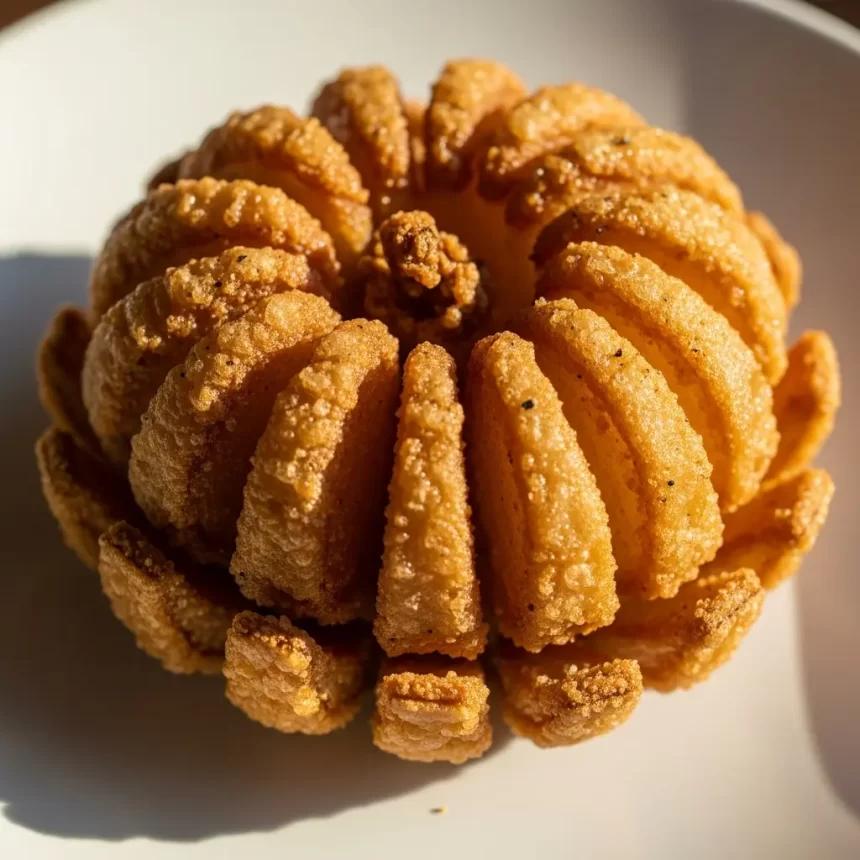 Crispy Blooming Onion Delight: Air Fryer Magic Unfolds