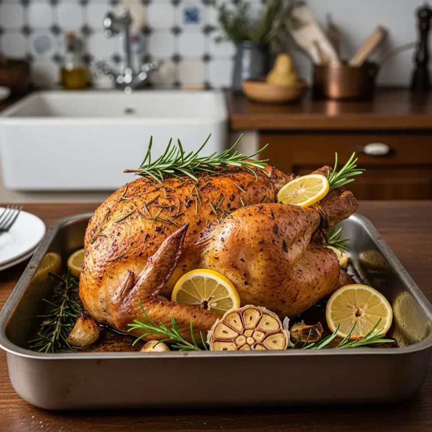Zesty Keto Lemon-Garlic Roasted Chicken: A Flavorful Feast