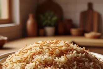 Savor Lebanese Rice Pilaf with Toasted Vermicelli Magic