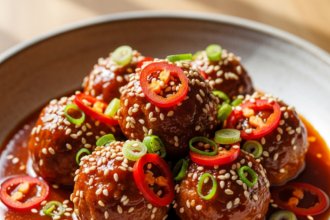Firecracker Chicken Meatballs: A Spicy Twist to Classic Bites