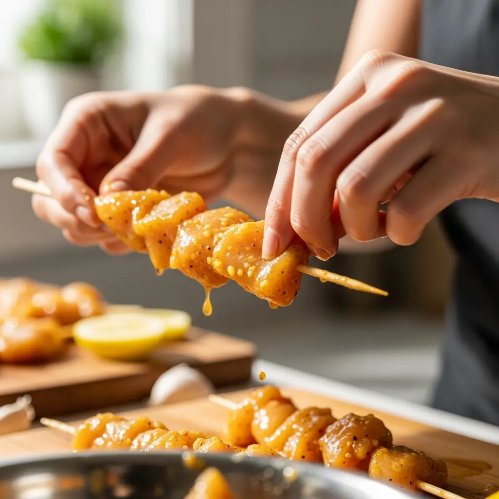 Zesty Lemon & Garlic Chicken Skewers: A Flavorful Twist
