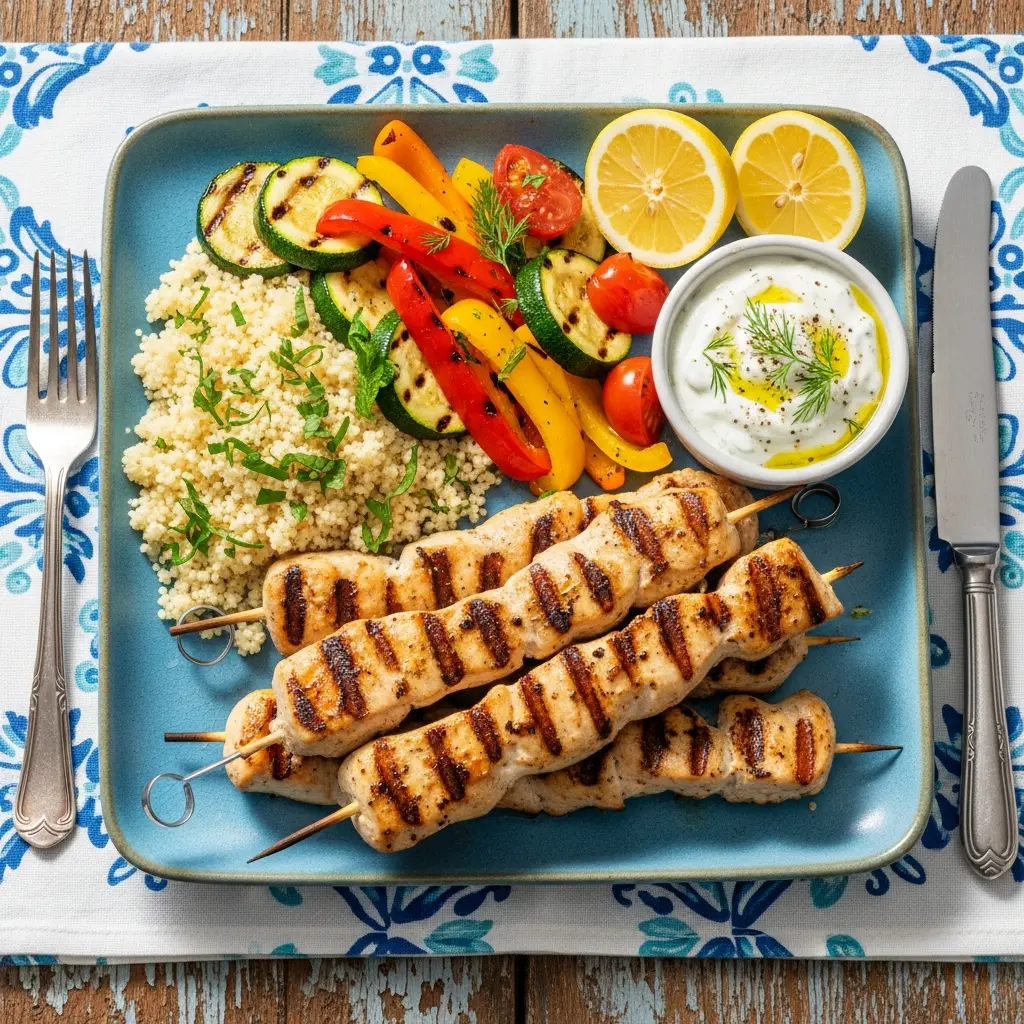 Zesty Lemon & Garlic Chicken Skewers: A Flavorful Twist