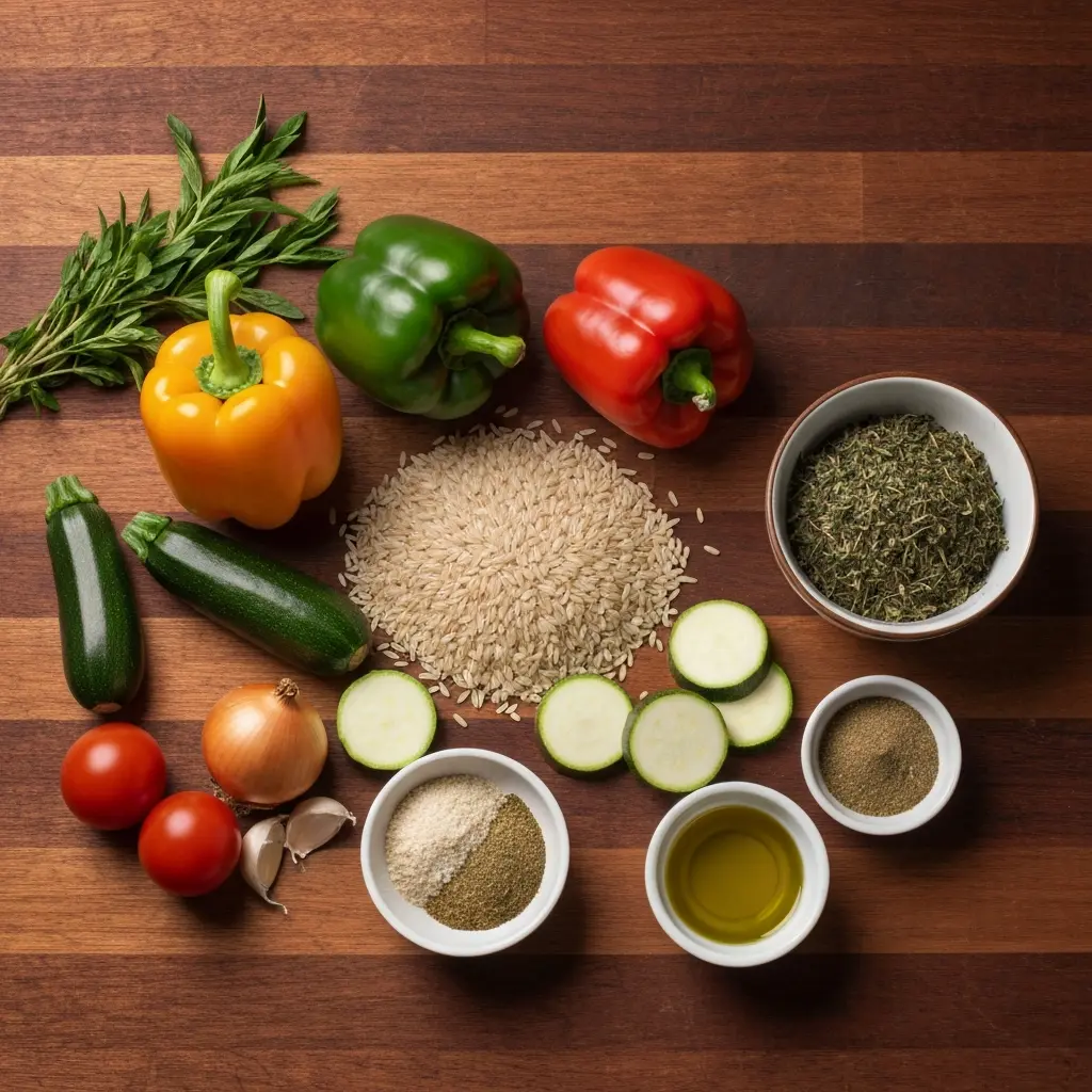 Bright & Healthy: Vegan Stuffed Peppers with Flavorful Rice