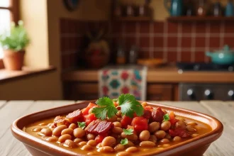 Frijoles Charros with Beef Bacon: A Smoky Twist on Tradition