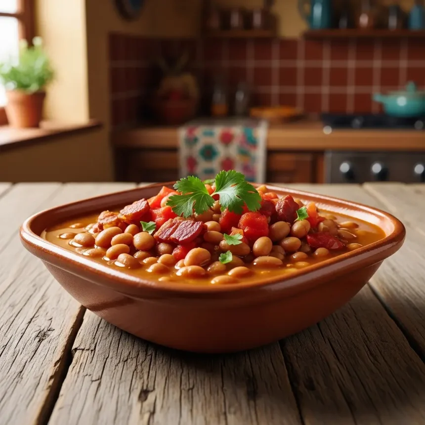 Frijoles Charros with Beef Bacon: A Smoky Twist on Tradition