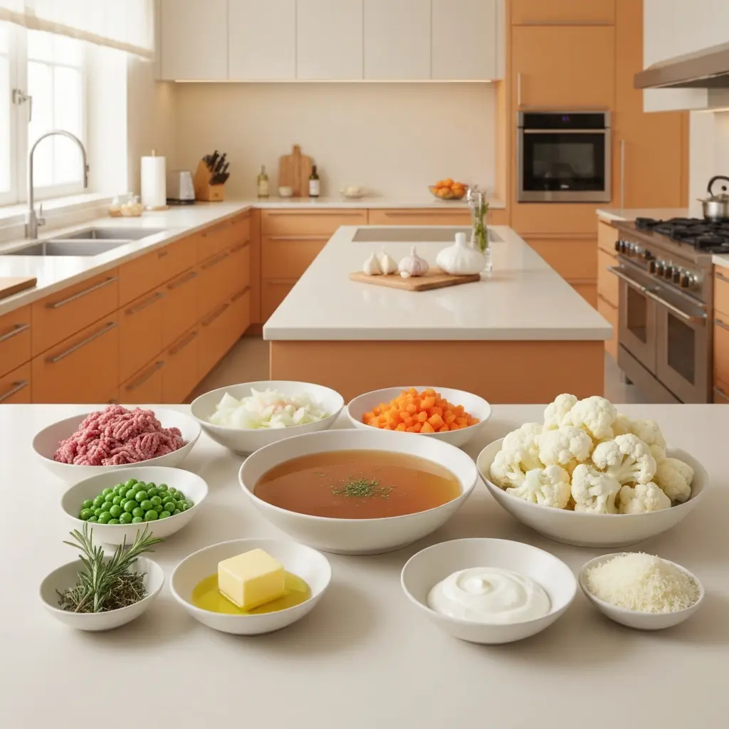 Shepherd's Pie Reinvented: Creamy Cauliflower Topping Twist