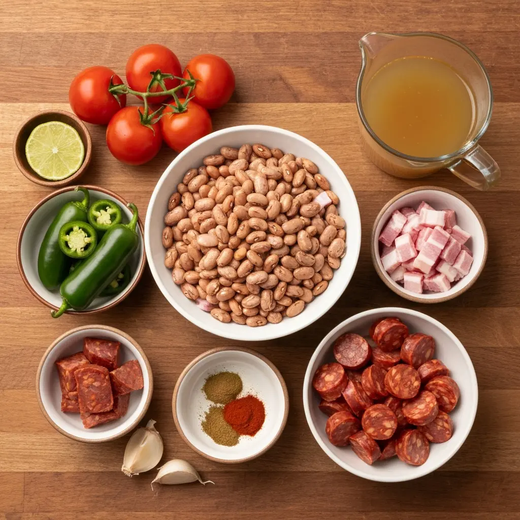 Frijoles Charros with Beef Bacon: A Smoky Twist on Tradition