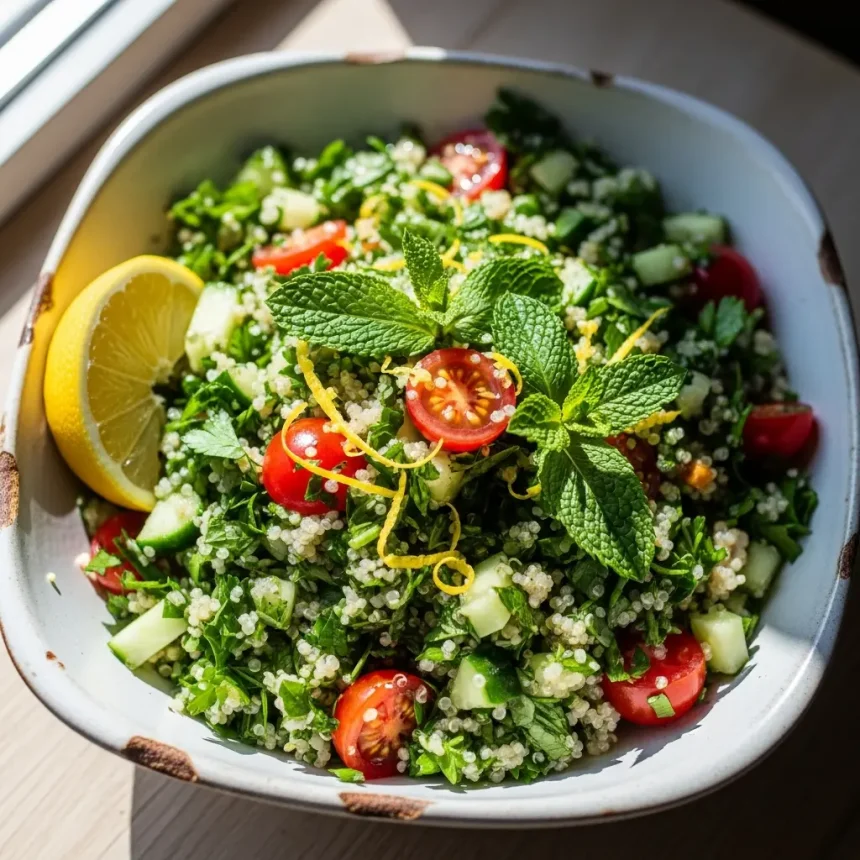 Fresh & Flavorful: Easy Quinoa Tabbouleh Salad Recipe