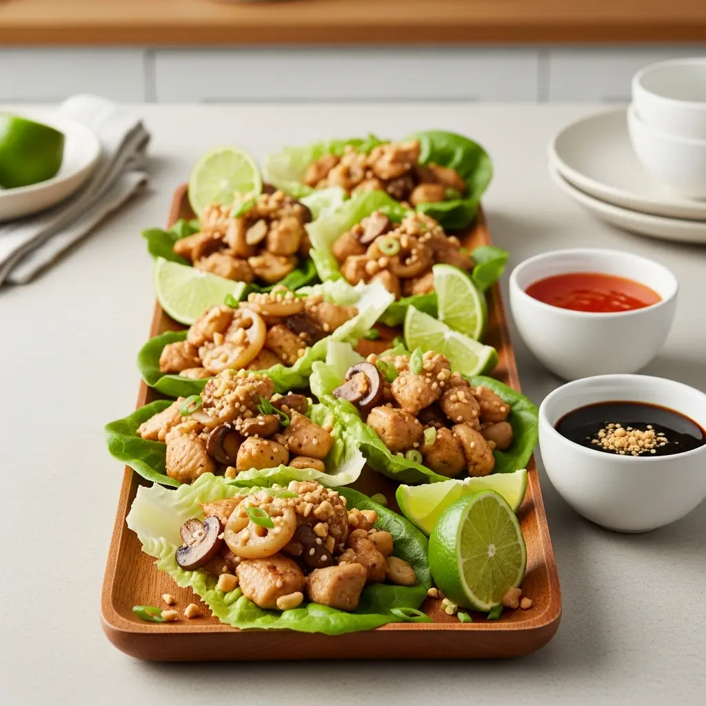 Crunchy & Flavorful: Quick Chicken Lettuce Wraps Recipe