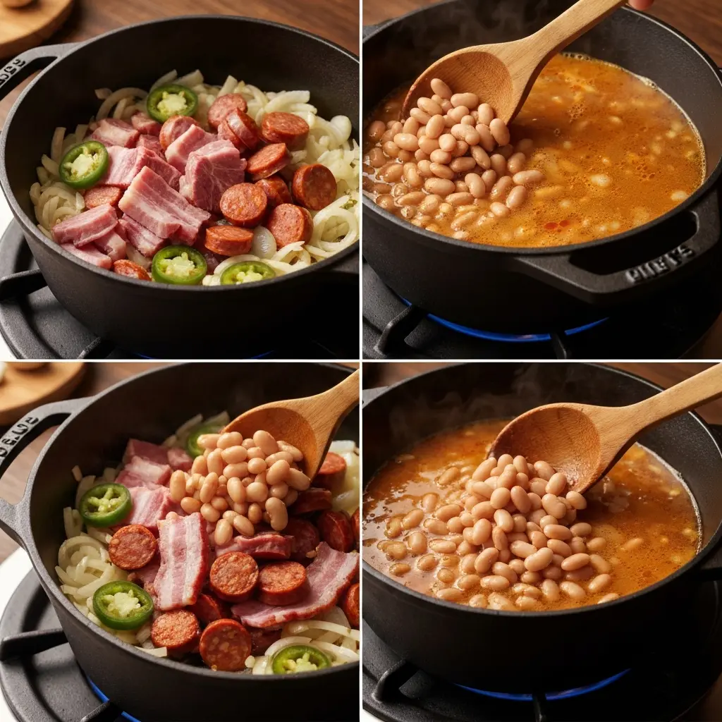 Frijoles Charros with Beef Bacon: A Smoky Twist on Tradition