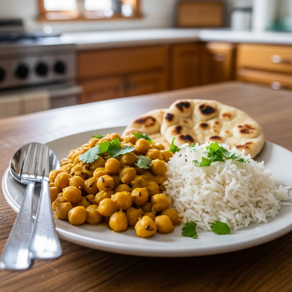 Golden Comfort: Your Easy Curried Chickpeas Recipe Guide