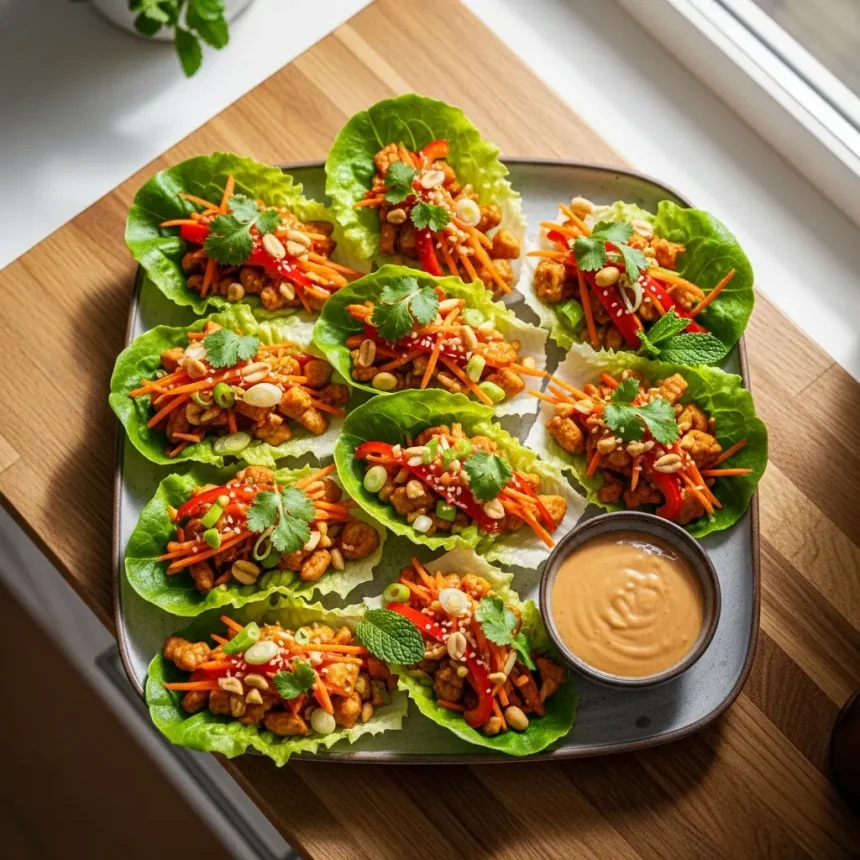 Crunchy & Flavorful: Quick Chicken Lettuce Wraps Recipe
