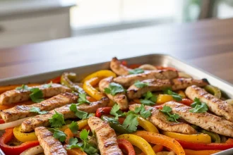 One-Pan Wonder: Easy Sheet Pan Chicken Fajitas Recipe