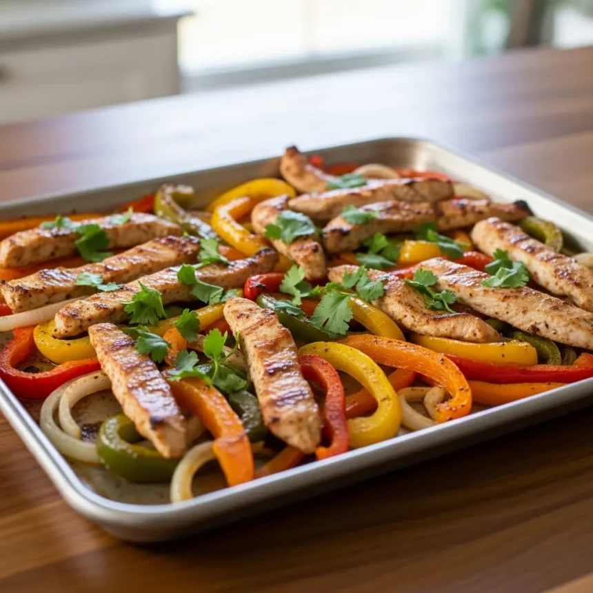 One-Pan Wonder: Easy Sheet Pan Chicken Fajitas Recipe