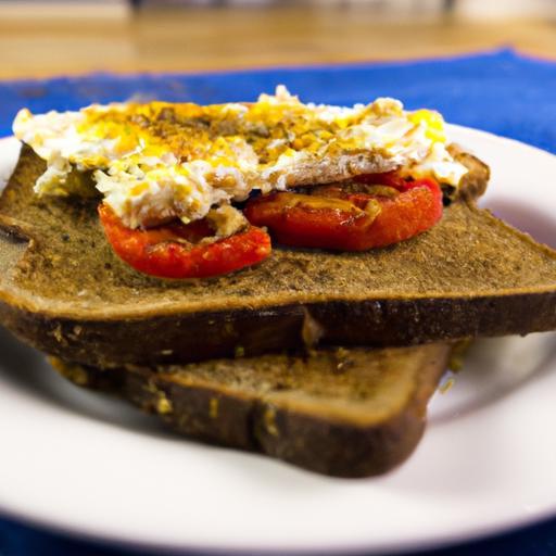 Golden Feta Fried Eggs on Toast: A Savory Morning Twist