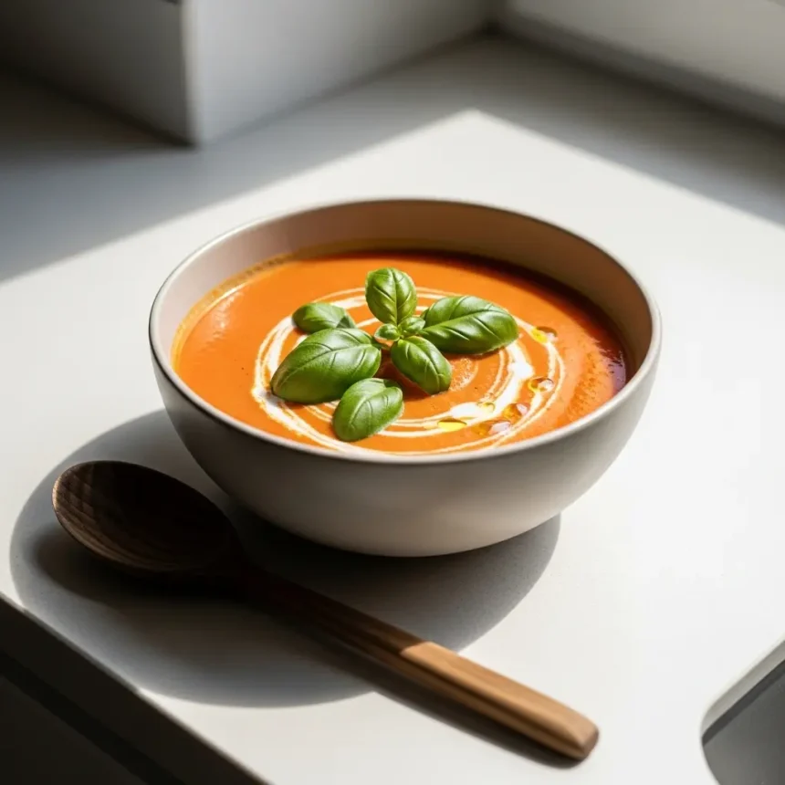 Velvety Vegan Tomato Soup: Creamy Comfort in a Bowl