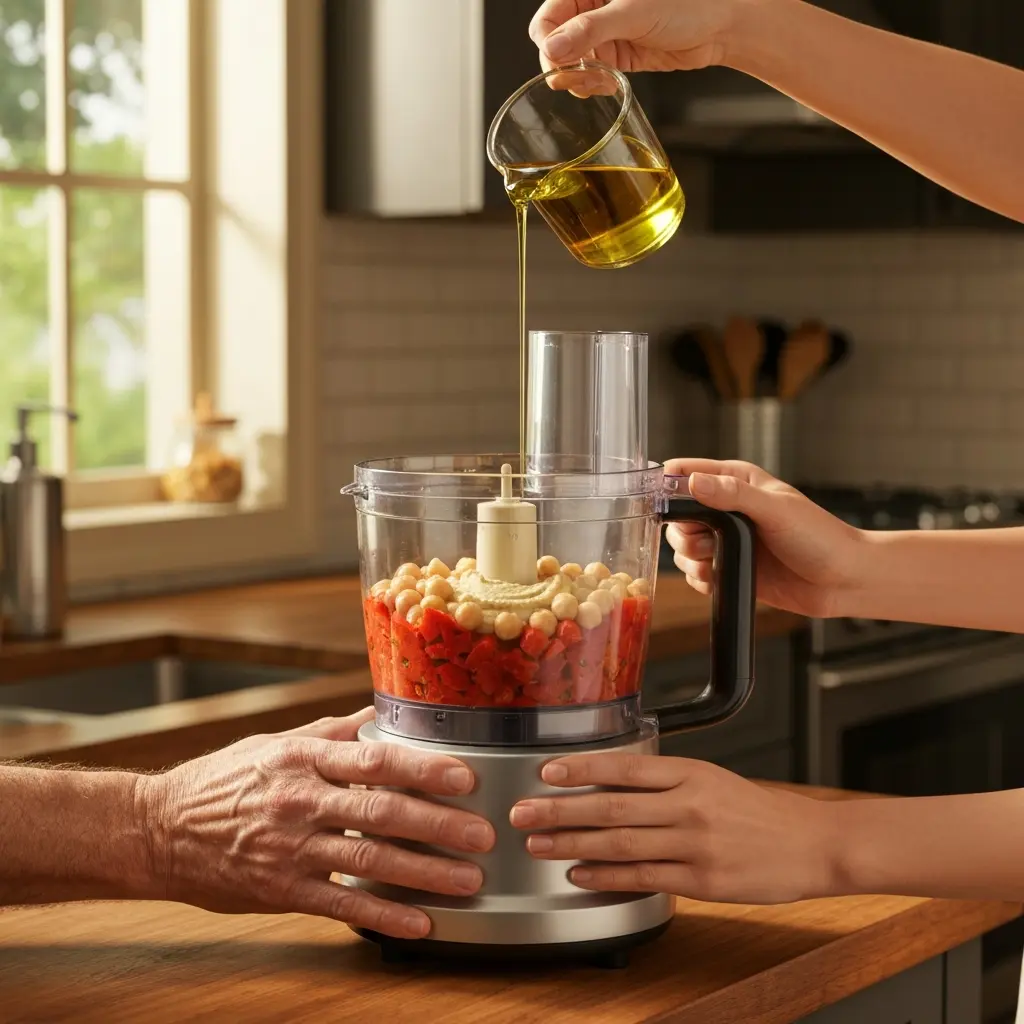 Brighten Snack Time: Homemade Roasted Red Pepper Hummus Recipe