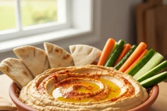 Brighten Snack Time: Homemade Roasted Red Pepper Hummus Recipe