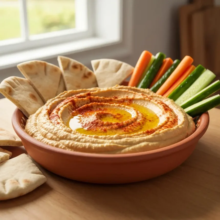 Brighten Snack Time: Homemade Roasted Red Pepper Hummus Recipe