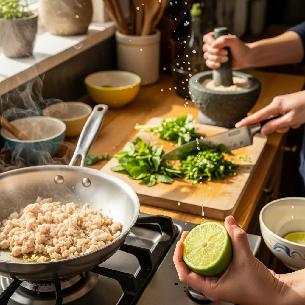 Zesty Larb Gai: Exploring Thailand’s Spicy Chicken Salad