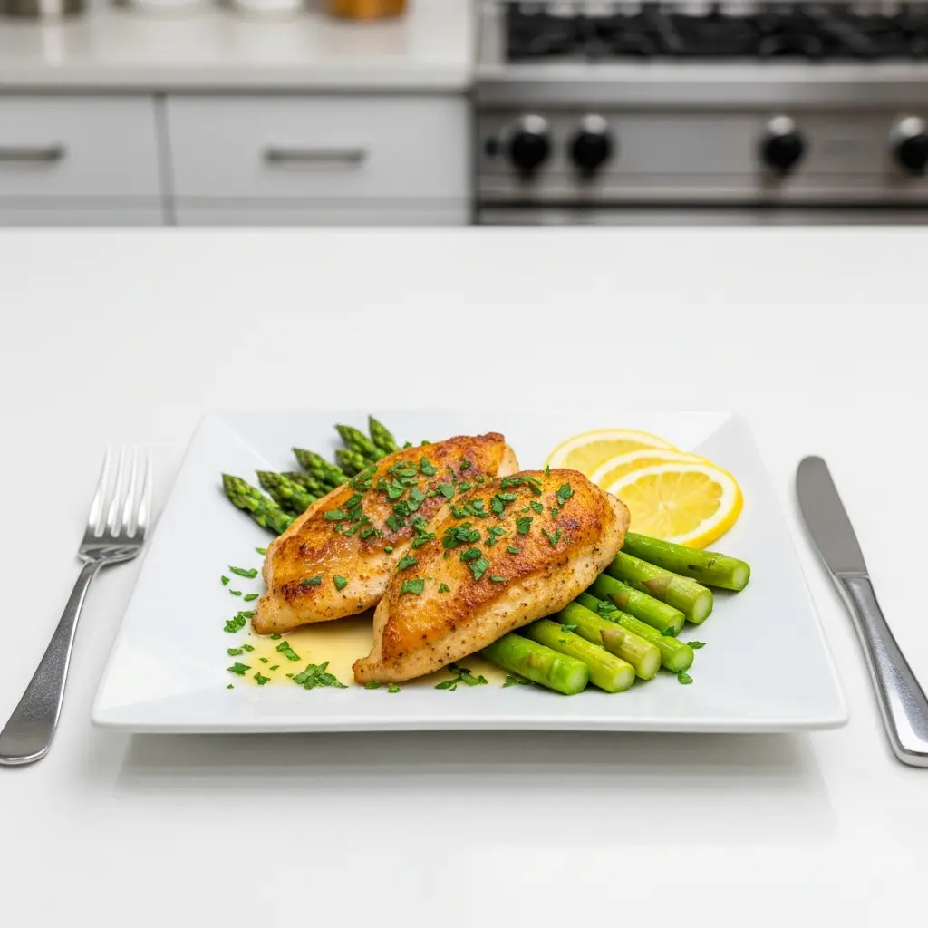 Zesty Lemon Chicken & Asparagus Skillet: Quick Healthy Meal