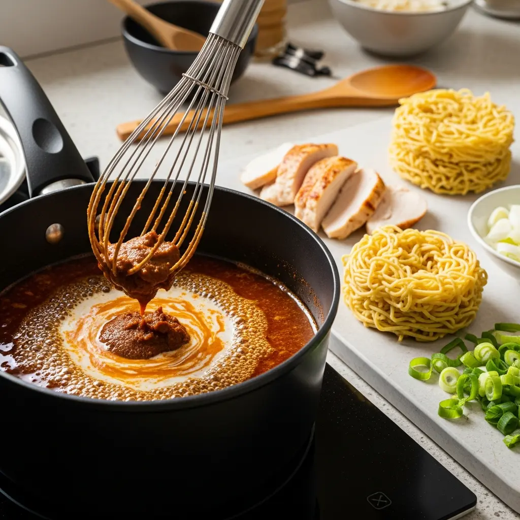 Fiery Flavor Fusion: Making Spicy Miso Ramen with Chicken