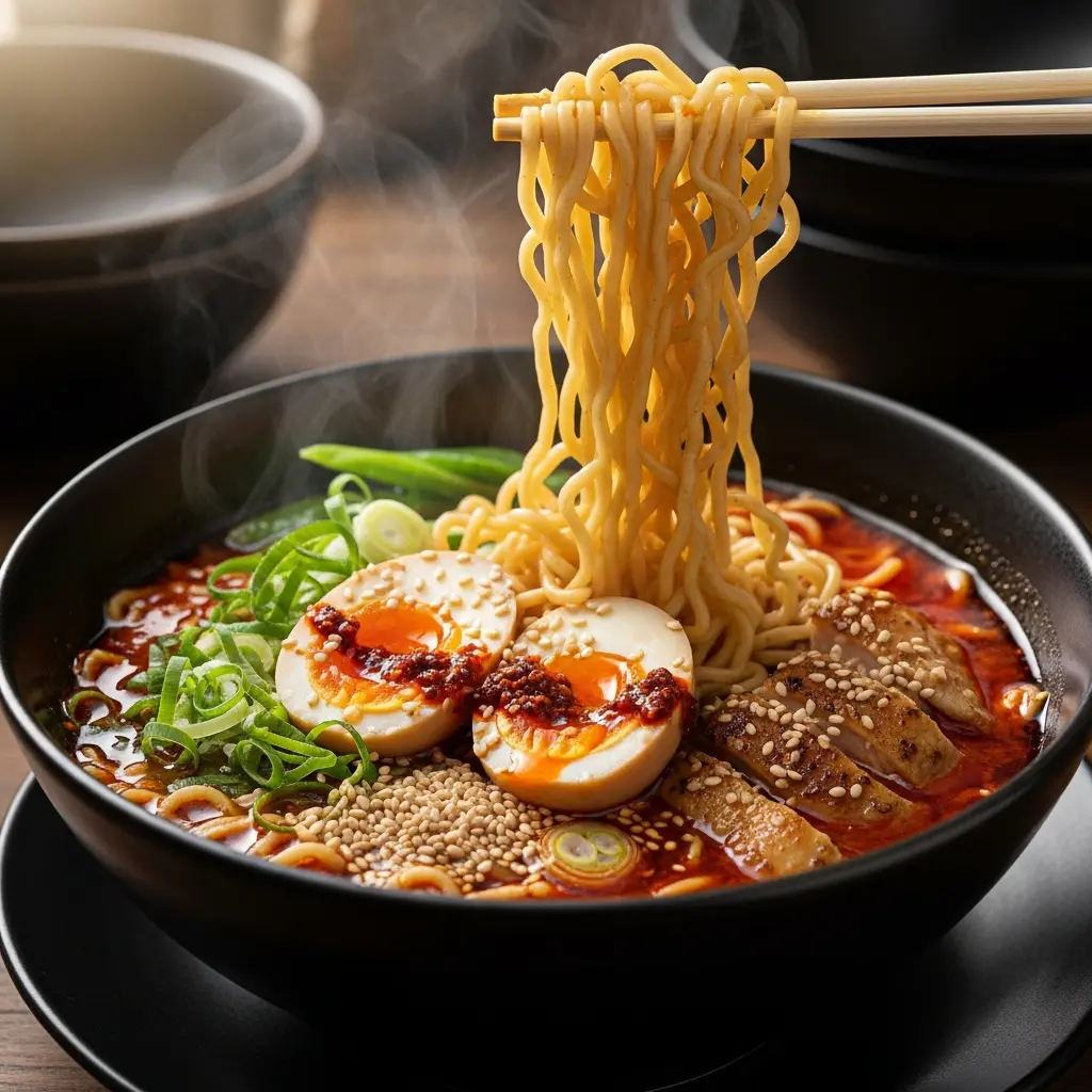 Fiery Flavor Fusion: Making Spicy Miso Ramen with Chicken