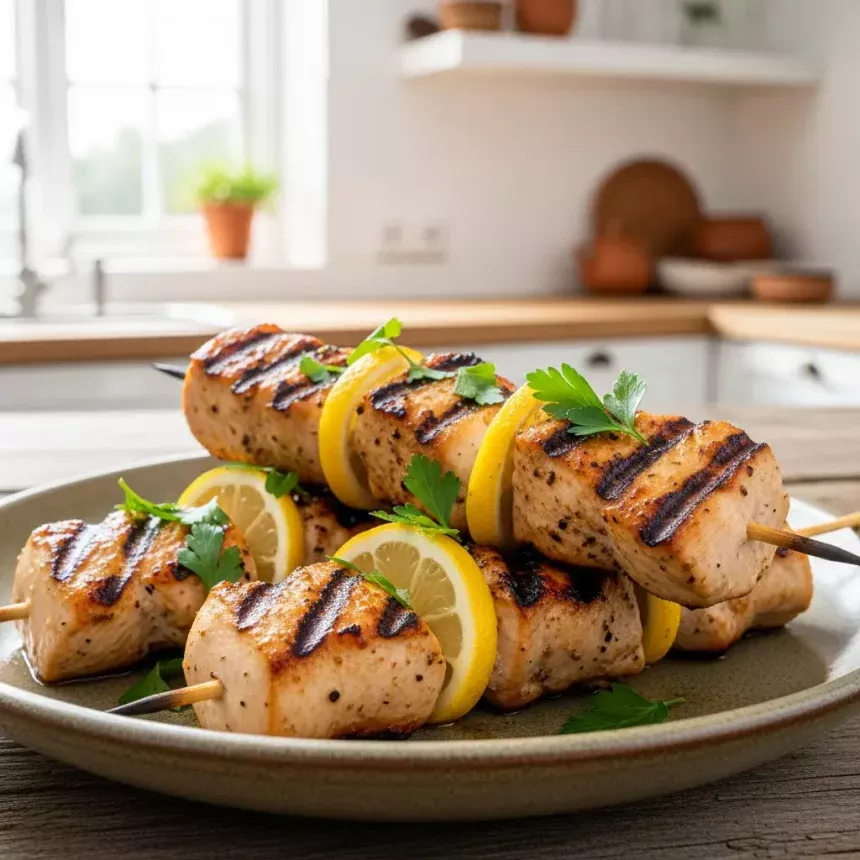 Zesty Lemon & Garlic Chicken Skewers: A Flavorful Twist
