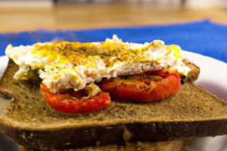 Golden Feta Fried Eggs on Toast: A Savory Morning Twist