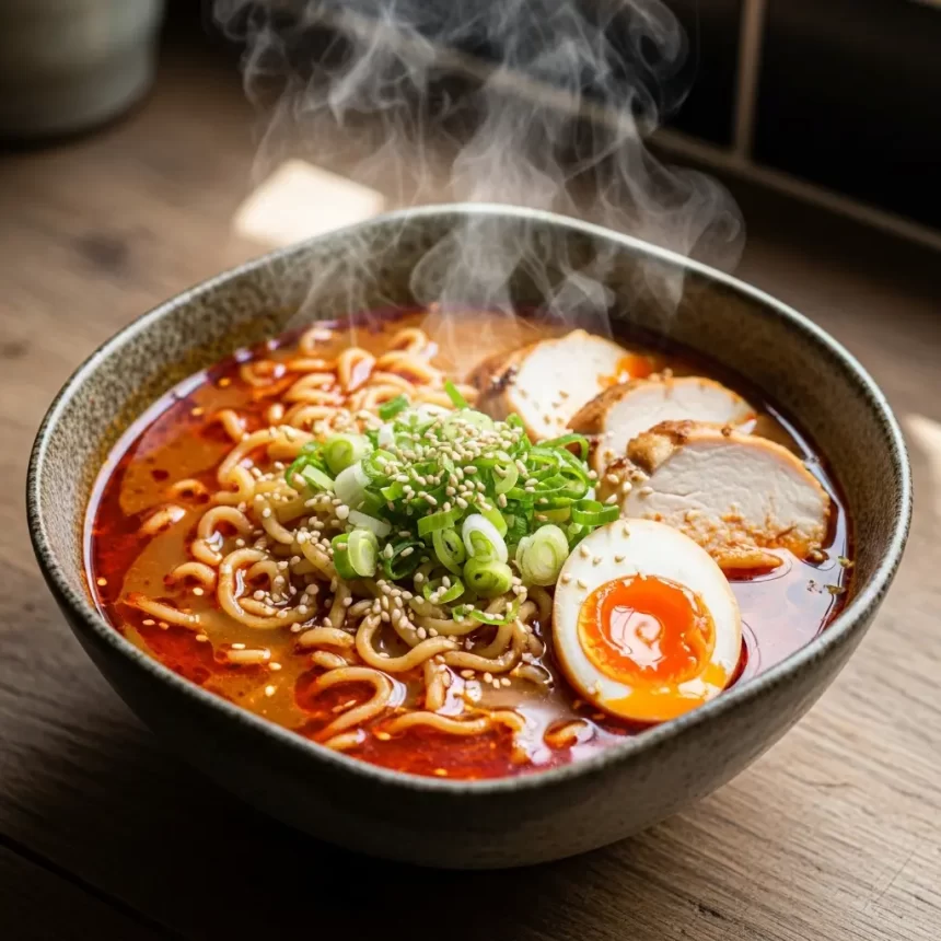 Fiery Flavor Fusion: Making Spicy Miso Ramen with Chicken