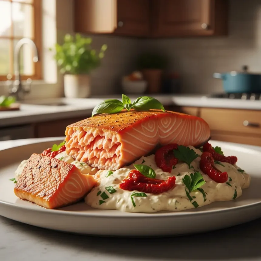 Savory Creamy Sun-Dried Tomato Salmon: A Flavorful Delight