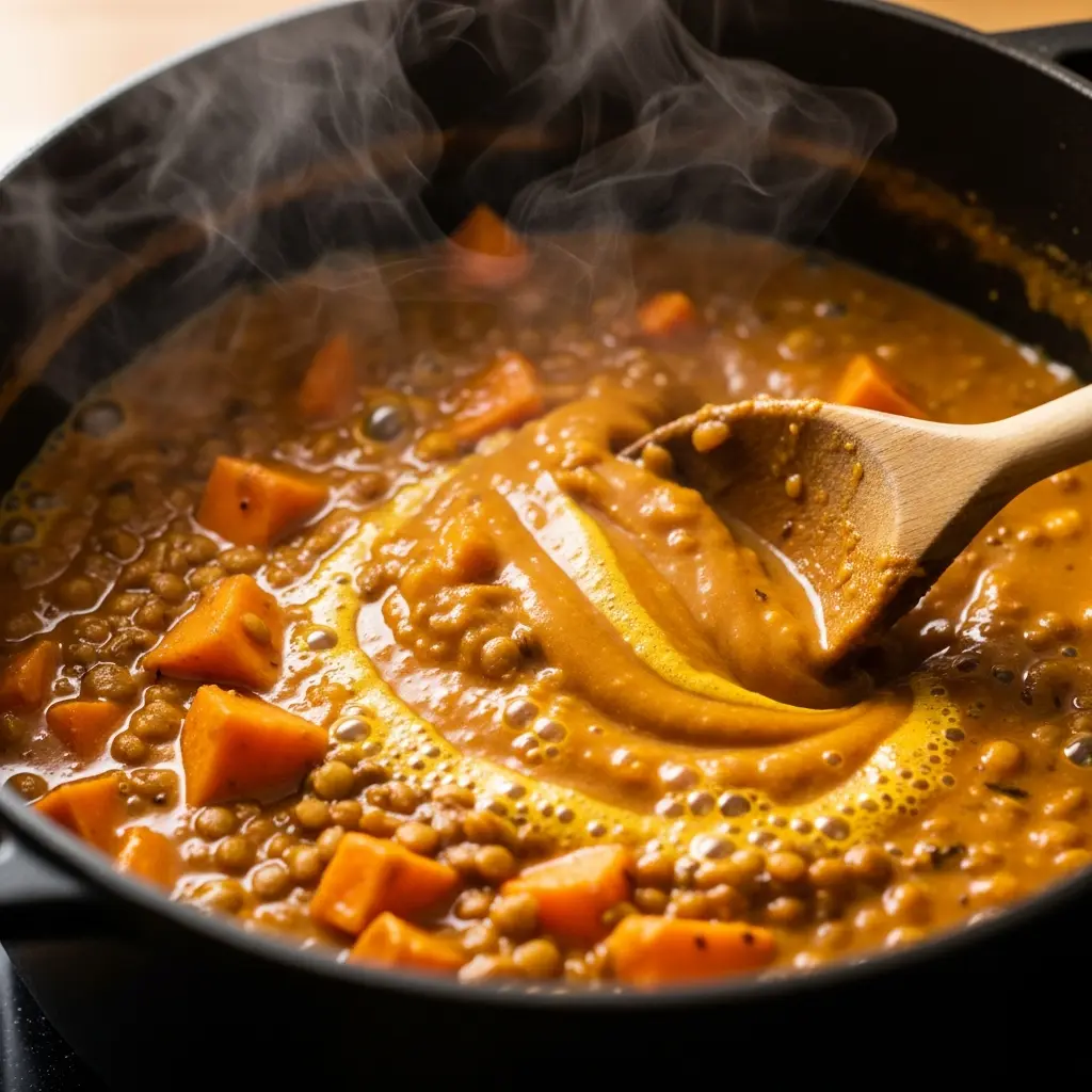 Hearty Lentil & Sweet Potato Curry: A Flavorful Fusion Delight