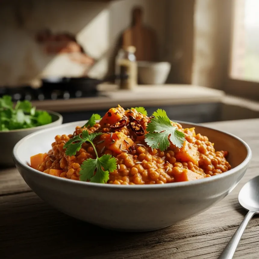 Hearty Lentil & Sweet Potato Curry: A Flavorful Fusion Delight