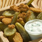 Crispy Southern Fried Pickles Paired with Creamy Ranch Delight