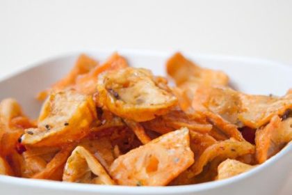 Crispy Air Fryer Pasta Chips with Zesty Homemade Dip