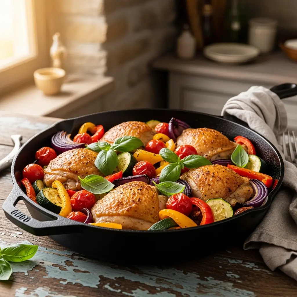 One-Pan Italian Chicken & Veggies: Simple, Savory Feast