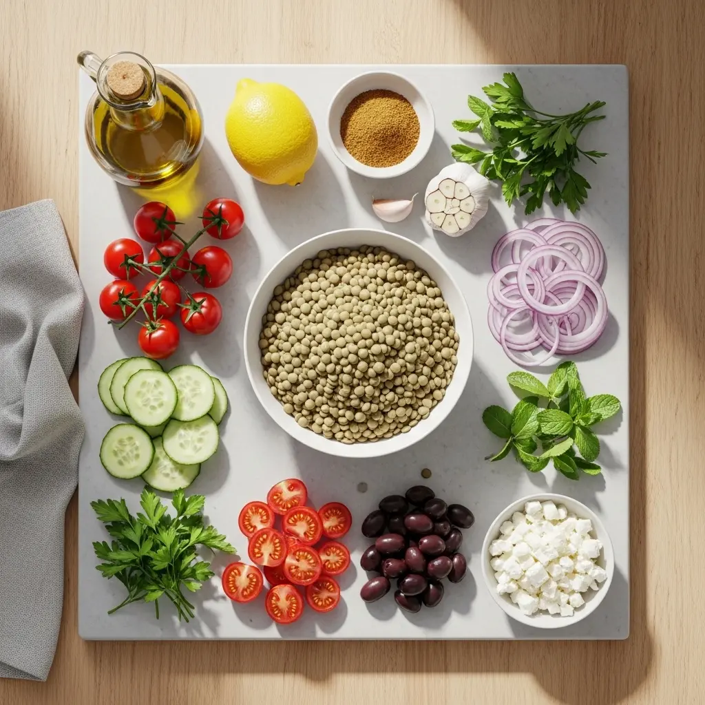 Brighten Your Table with a Refreshing Mediterranean Lentil Salad