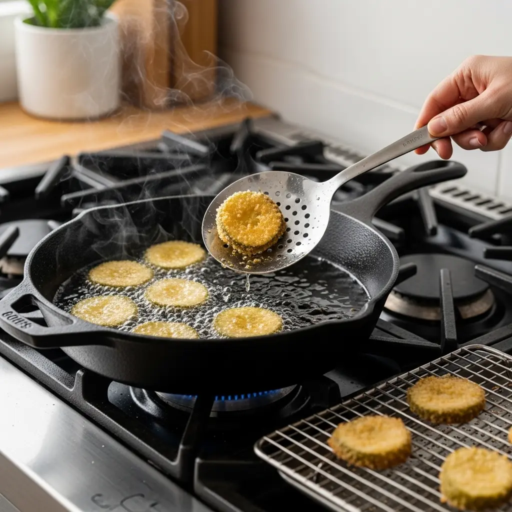 Crispy Southern Fried Pickles Paired with Creamy Ranch Delight