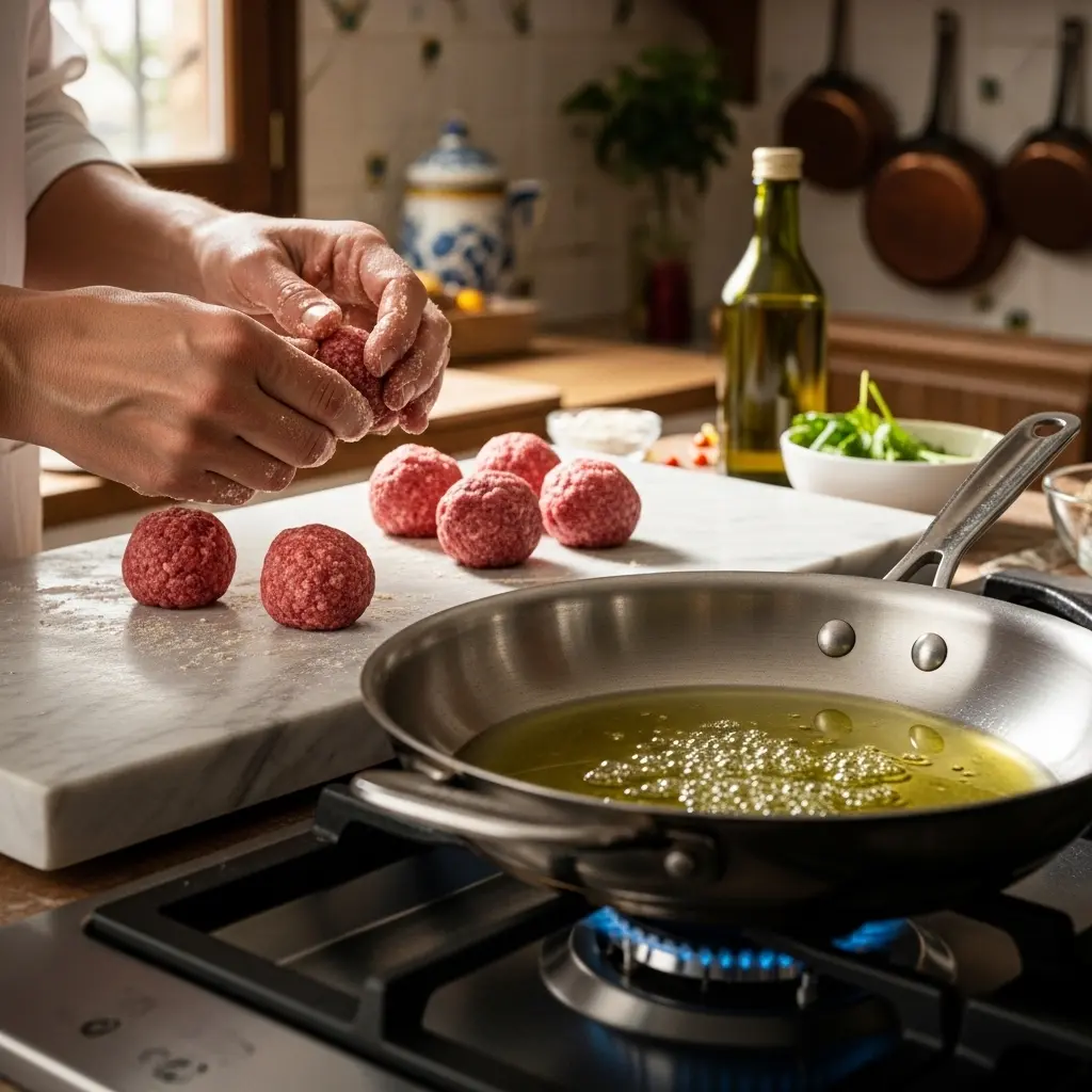 Savor Italian Beef Meatballs Simmered in Rich Tomato Sauce