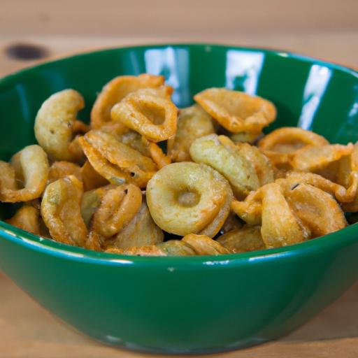 Crispy Air Fryer Pasta Chips with Zesty Homemade Dip